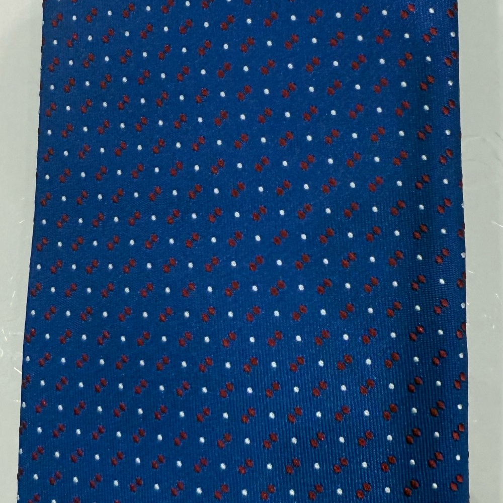 BRIONI - Elegant Blue Polka Dot Tie , NWT - Picture 3 of 6